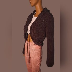 Coolest Vintage M Cropped Cardigan Brand Styleatude Cool textures